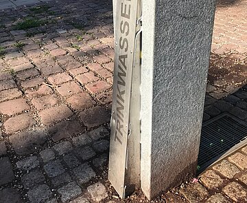 Vandalismus am Trinkwasserbrunnen in der Oststadt