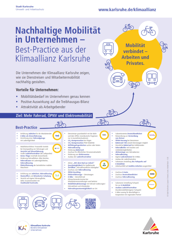 Plakat Nachhaltige Mobilität Klimaallianz