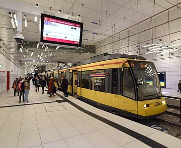 Unterirdische Haltestelle Marktplatz.