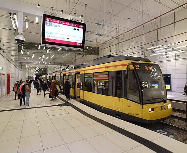 Unterirdische Haltestelle Marktplatz.