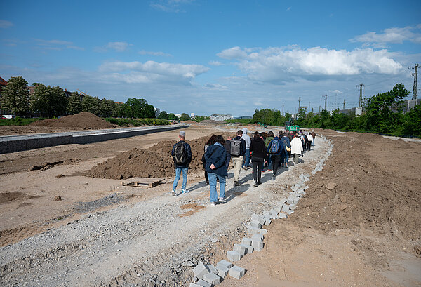 Blick auf eine Baustelle