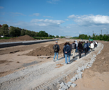 Blick auf eine Baustelle
