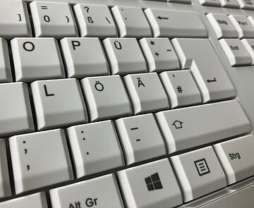 Bild einer Tastatur