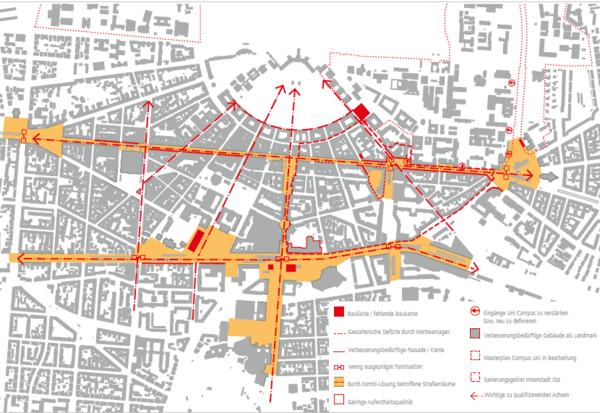 Planskizze zu Zukunft Innenstadt