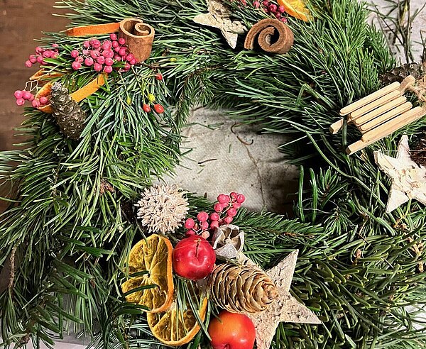 Adventsbasteln am Waldklassenzimmer