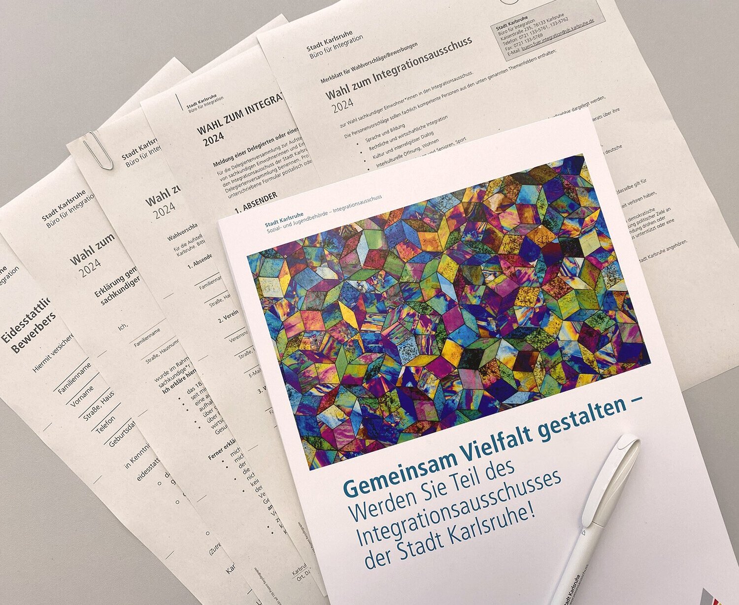 Aufruf Teil des Integrationsausschusses zu werden.