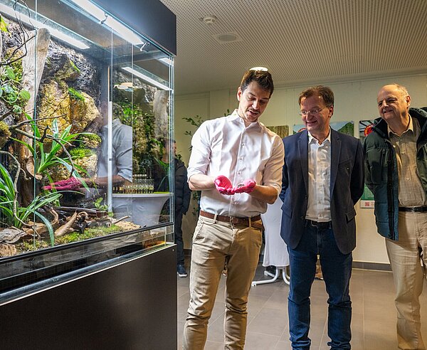 Eröffnung des "LebensRaum Vietnam" im Exotenhaus des Karlsruher Zoos, mit exotischen Tierarten aus Vietnam