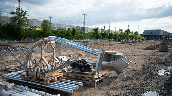 Blick auf eine Baustelle