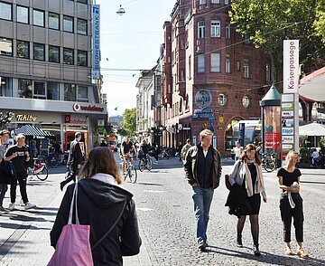Fußgängerzone Waldstraße Kaiserstraße