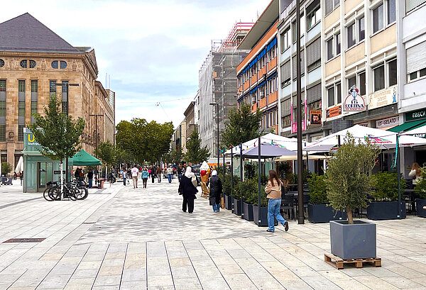Kaiserstraße - Blick in Richtung Europaplatz