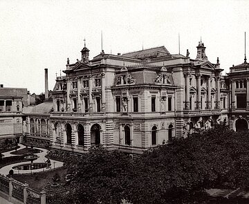 Fotografie des Prinz-Max-Palais, um 1896.
