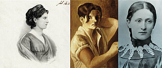Karoline von Günderode, Dichterin, 1780-1806 Hanna Nagel, Malerin, 1907-1975 Rahel Straus, Ärztin, 1880-1963