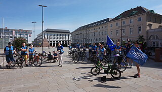 Europatag auf dem Marktplatz Karlsruhe