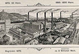Historische Zeichnung Durlacher Raumfabrik