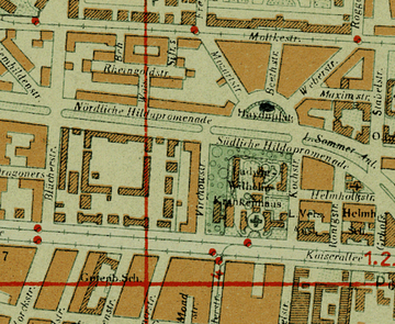 Abbildung der Hintergrundkarte "Historischer Stadtplan 1948"