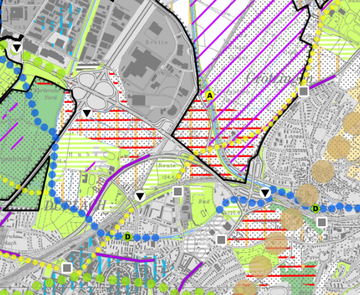 Abbildung des Fachplans "Landschaftsplan 2030 (LP) - Freiraumstruktur"