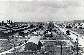 Das Barackenfeld Gurs um 1940
