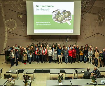 Krönender Abschluss des diesjährigen Gartenträume-Wettbewerbs war die Preisverleihung am 9. November 2022 im Bürgersaal 