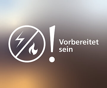 Die Grafik zeigt Symbole für die Gas- und Stromversorgung