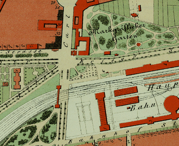 Abbildung der Hintergrundkarte "Historischer Stadtplan 1876"