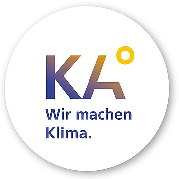 Logo der neuen Klimaschutzkampagne Karlsruhe "KA° - Wir machen Klima."