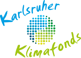 Die Grafik zeigt das Logo des Karlsruher Klimafonds.