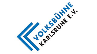 Das Bild zeigt das Logo der Volksbühne Karlsruhe.