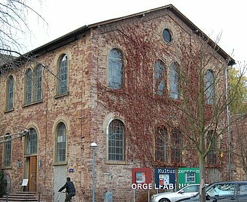 Außenansicht der Orgelfabrik in Durlach