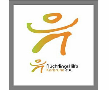 Das Bild zeigt das Logo der Flüchtlingshilfe Karlsruhe.