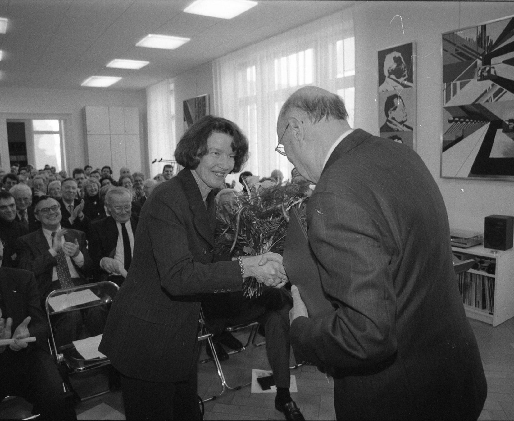 Feierlicher Beginn: Oberbürgermeister Gerhard Seiler begrüßte 1996 Dr. Ursula Popp, damalige Leiterin des Max-Reger-Instituts.