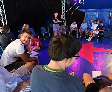 Ein Workshop im Rahmen der Schülerinnentage im Zirkus Maccaroni