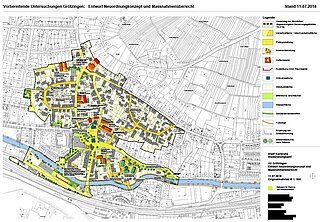Maßnahmenplan des Sanierungsgebietes Grötzingen Ortsmitte