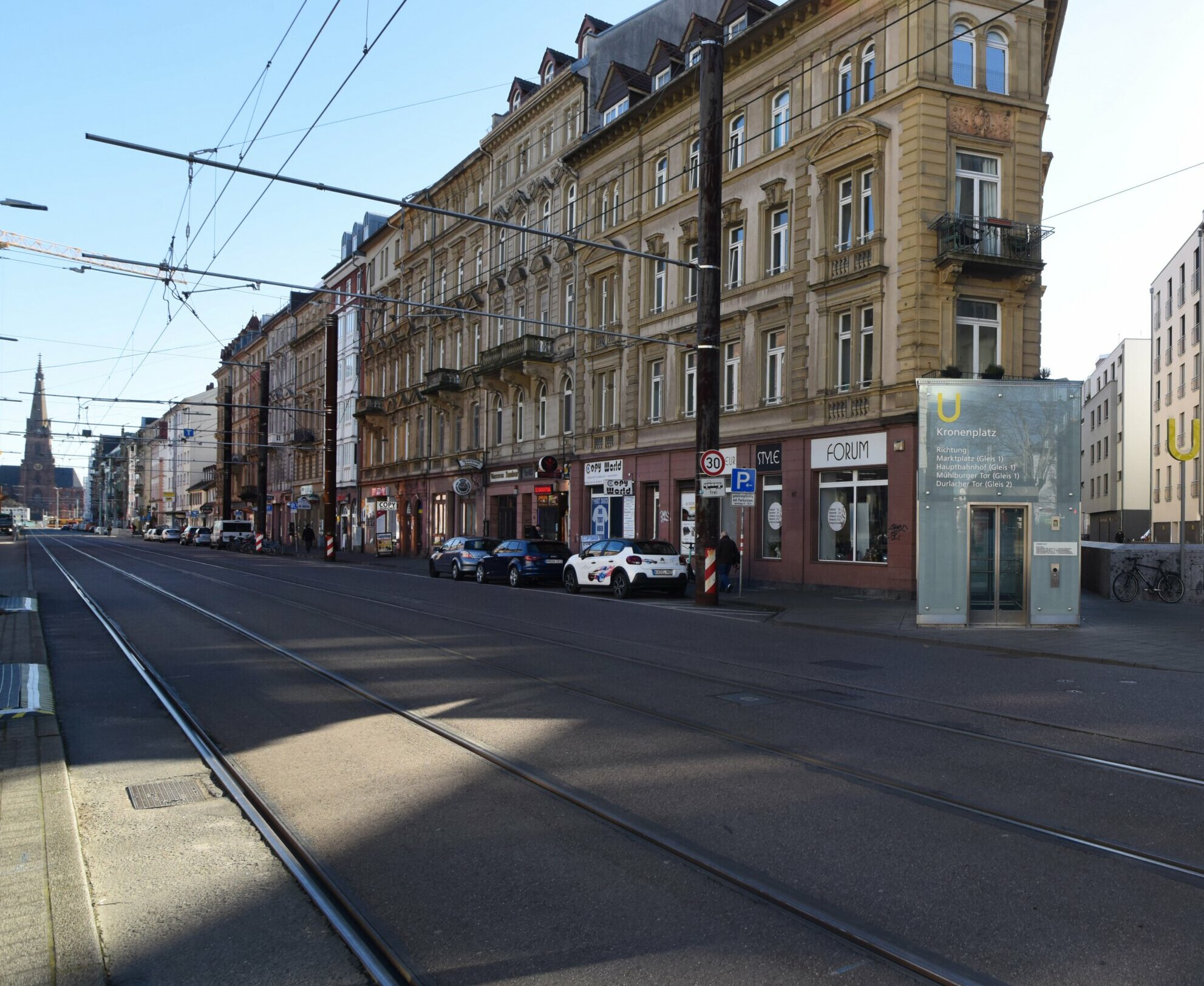 Umbau geplant: Der Gemeinderat votierte mehrheitlich für eine Neuverteilung des Verkehrsraums in der Östlichen Kaiserstraße.