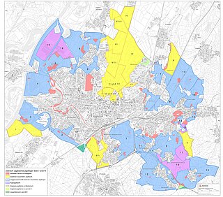 Gesamtübersicht der Jagdbezirke im Stadtkreis Karlsruhe