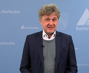 Das Bild zeigt den Karlsruher Oberbürgermeister Dr. Frank Mentrup.