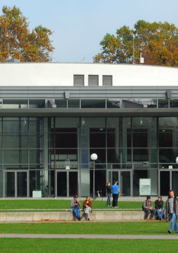 Der Audimax-Hörsaal des Karlsruher Instituts für Technologie (KIT)