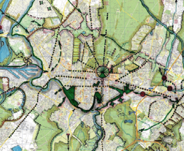 Abbildung Stadtplan Karlsruhe mit Legende