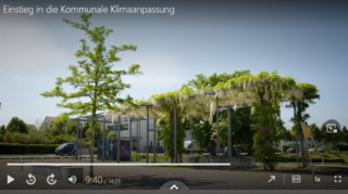 Screenshot des LUBW-Films über Klimaanpassung in Karlsruhe