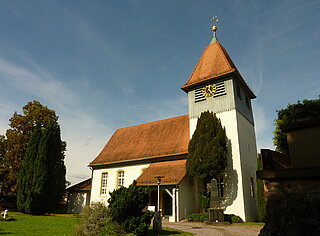 Abbildung der Jakobskirche in Wolfartsweier.