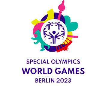 Das Bild zeigt das Logo von Special Olympic World Games Berlin 2023.