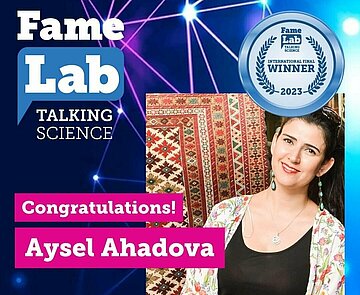 Aysel Ahadova gewinnt FameLab-Wettbewerb