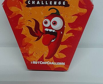 Verpackung von "Hot Chip Challenge".