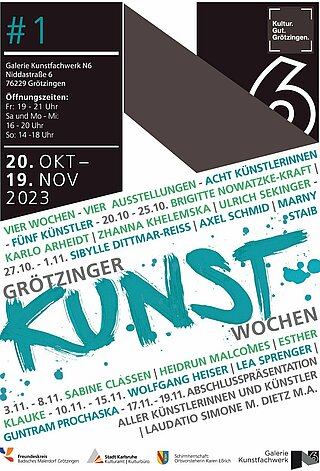 Plakat für die Grötzinger Kunstwochen