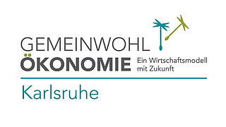 Das Bild zeigt das Logo der Gemeinwohlökonomie Karlsruhe.