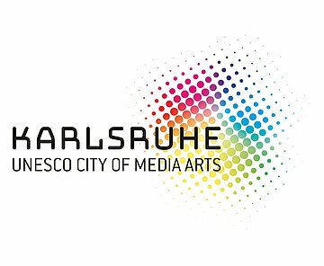 Logo "Karlsruhe Unesco City of Media Arts"