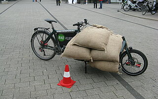 Bei den Mobilitättstagen der Klimaaktionstage können unter anderem Lastenräder ausprobiert werden.