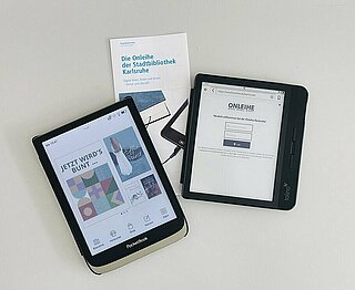 E-Reader für die Onleihe der Stadtbibliothek Karlsruhe