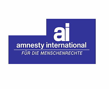 Das Bild zeigt das Logo der Amnesty International.