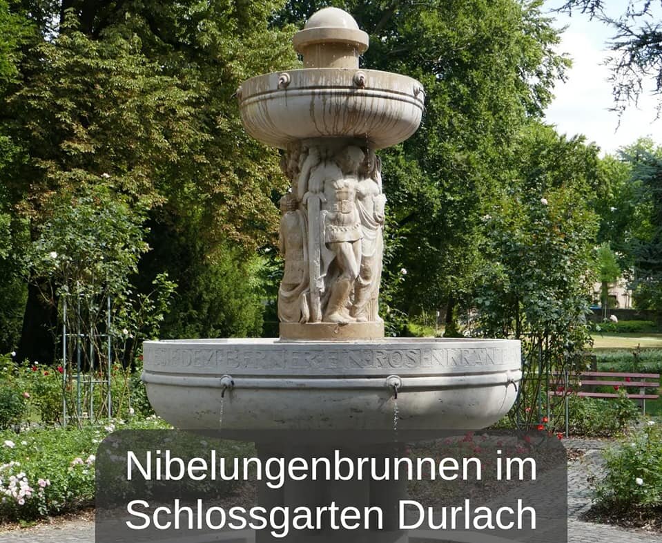 Nibelungenbrunnen im Durlacher Schlossgarten