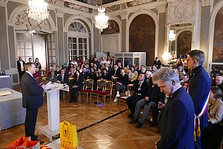 Im Grand Salon des Rathauses von Nancy wurde die neue Städtepartnerschaft zwischen Nancy und Winnyzja gefeiert.
